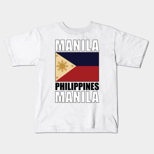 Flag of Philippines Kids T-Shirt